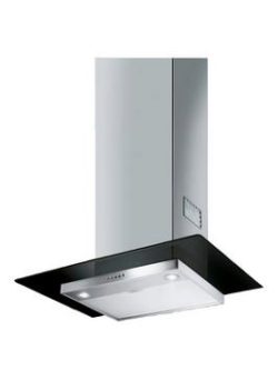 Smeg Kfv62Dne 60Cm Built In Black Glass Chimney Hood